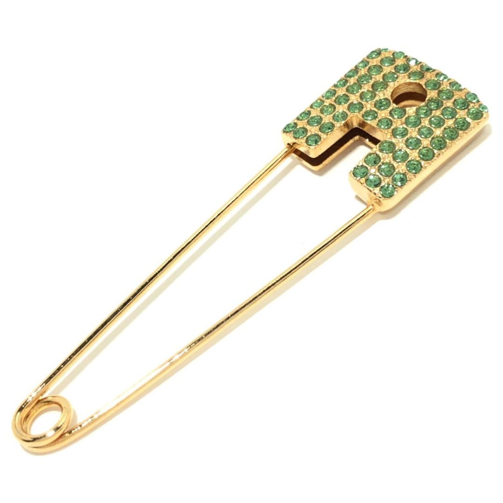 Broche Bijou Rykiel En Alliage Doré - Vintage - Occasion En Bon État