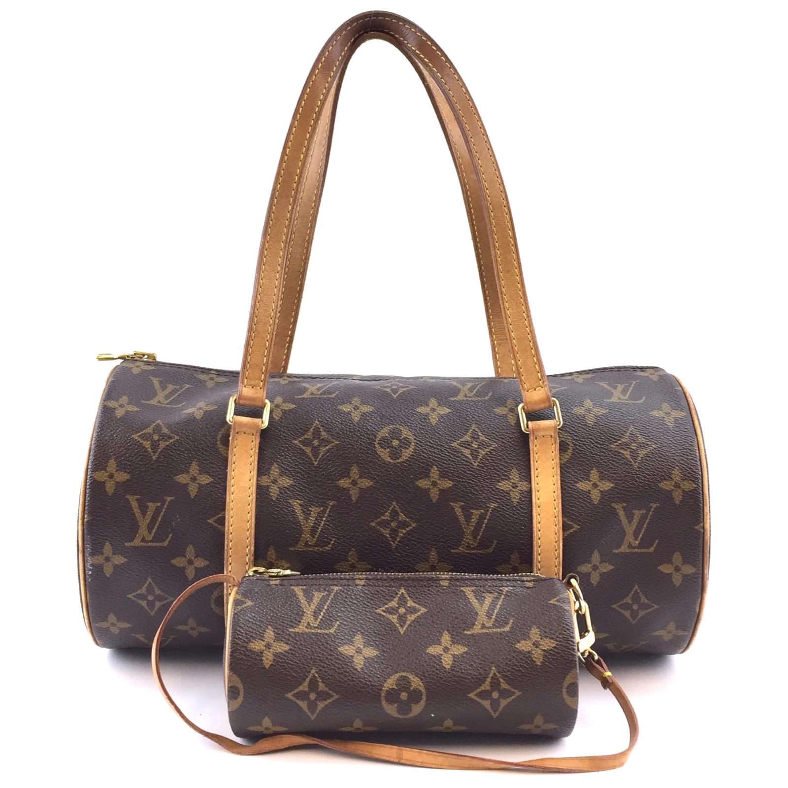 Papillon leather crossbody bag Louis Vuitton Brown in Leather - 32167255