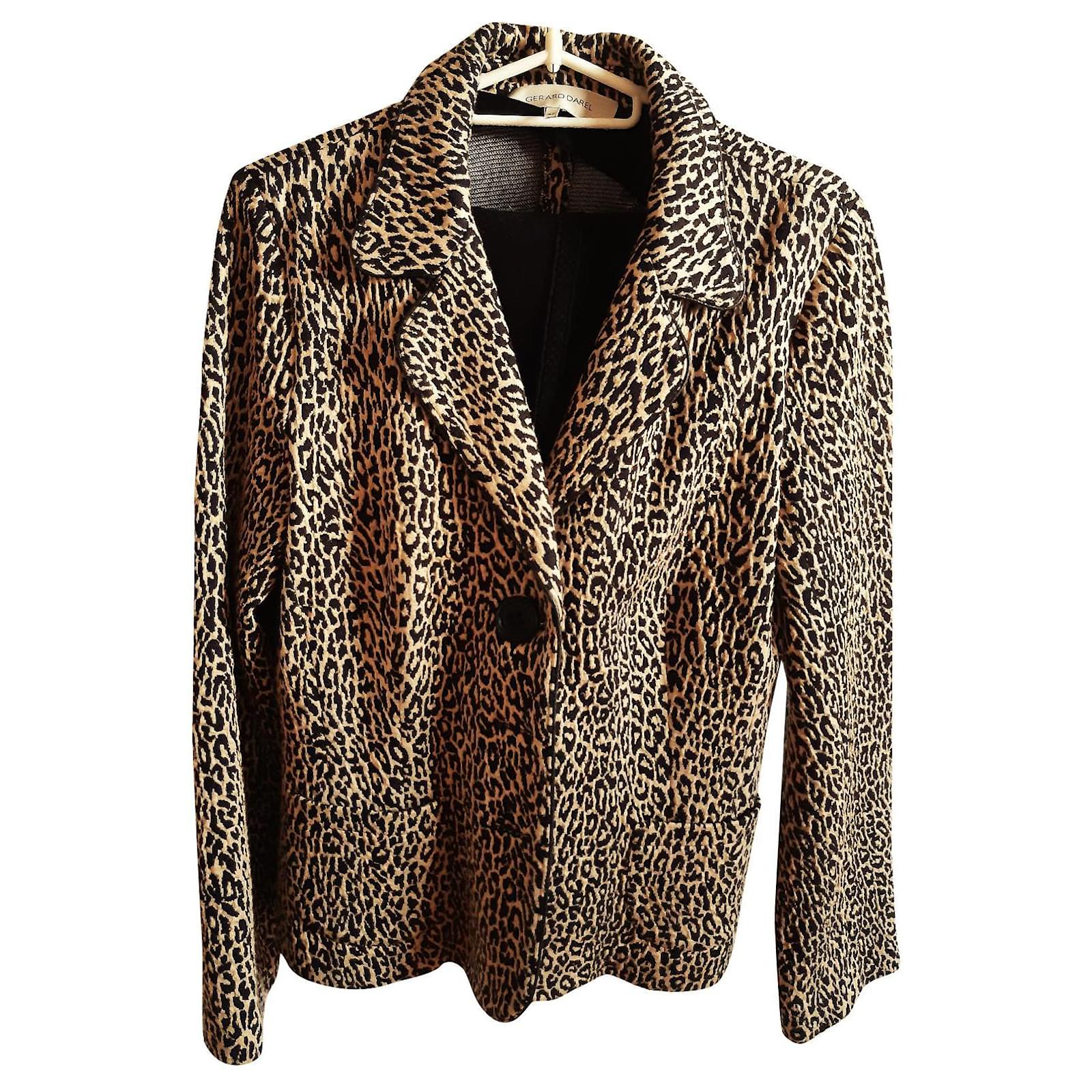 Gerard Darel Jackets Leopard print Cotton ref.399898 - Joli Closet