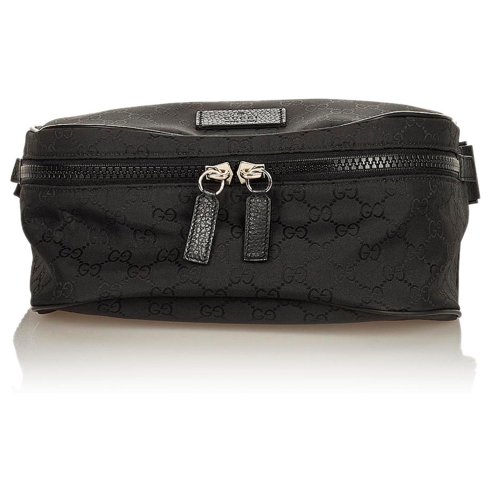 Borsa da cintura Gucci in tela nera GG Nero Panno ref.400108 - Joli Closet