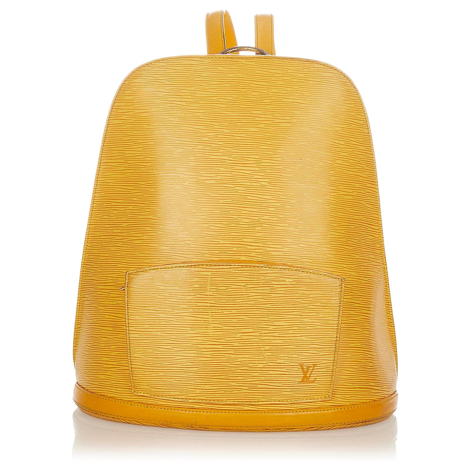 Louis Vuitton Yellow Epi Leather Gobelin Backpack