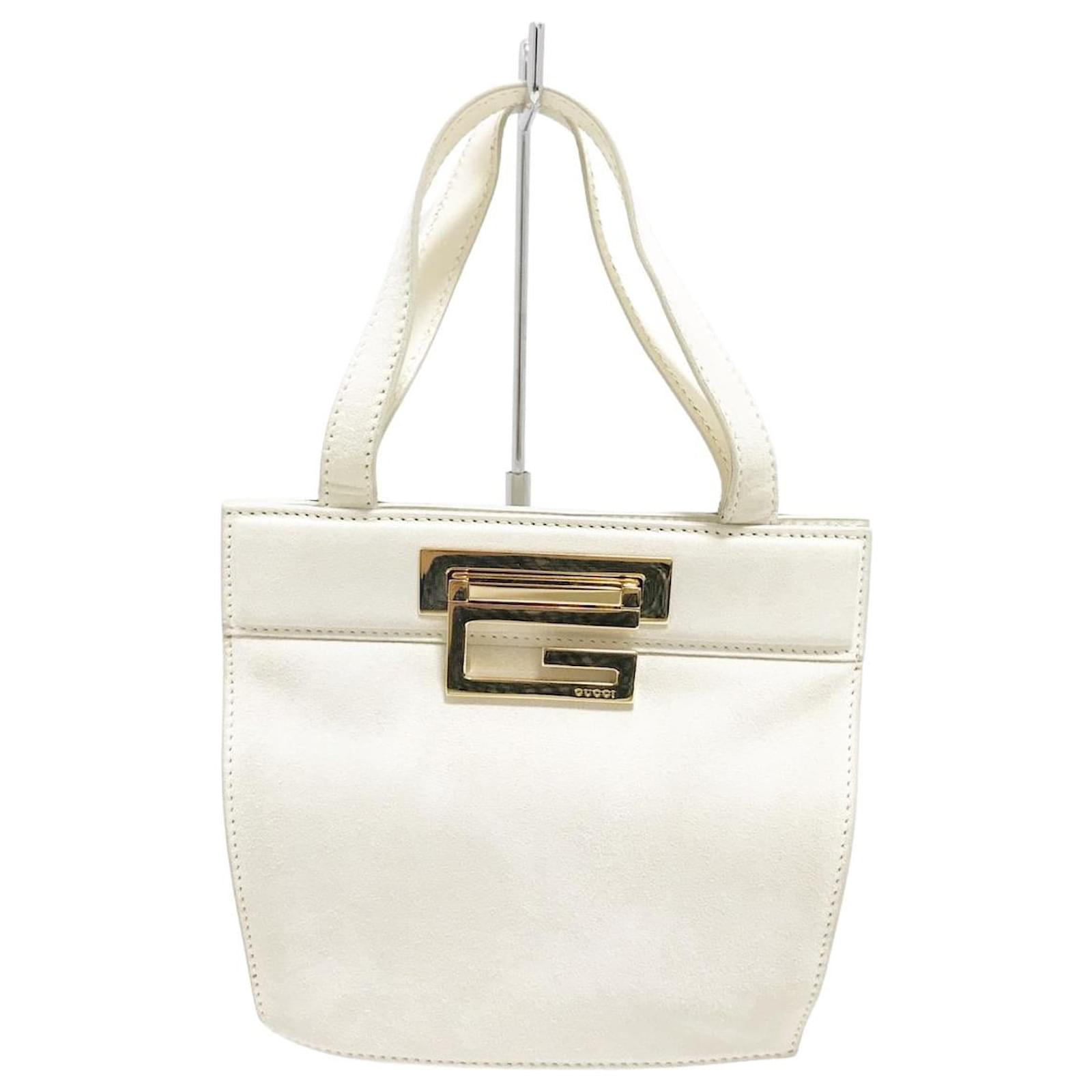 Gucci handbag White Leather ref.400597 Joli Closet