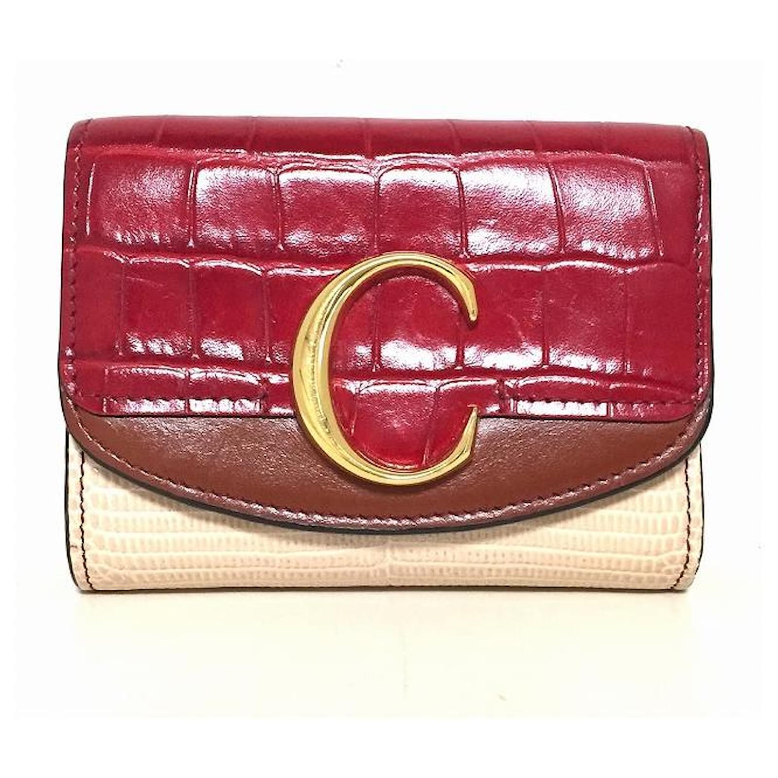 chloe wallet red