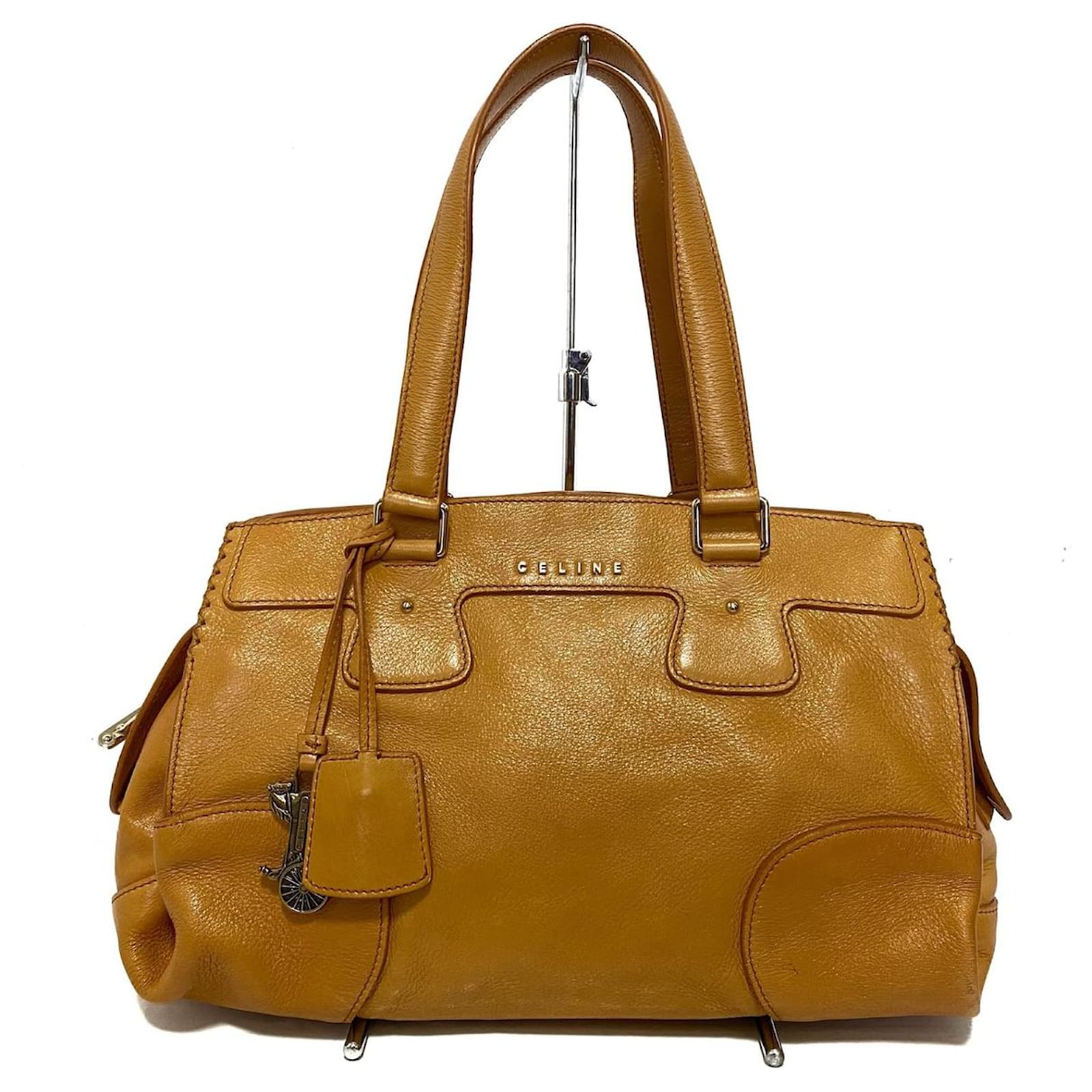 Céline Bolso de mano celine Naranja Cuero ref.400930 - Joli Closet