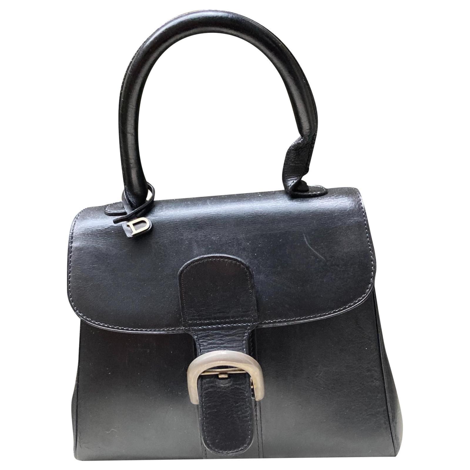 New Delvaux Brillant Women's vintage retro handbag genuine Leather