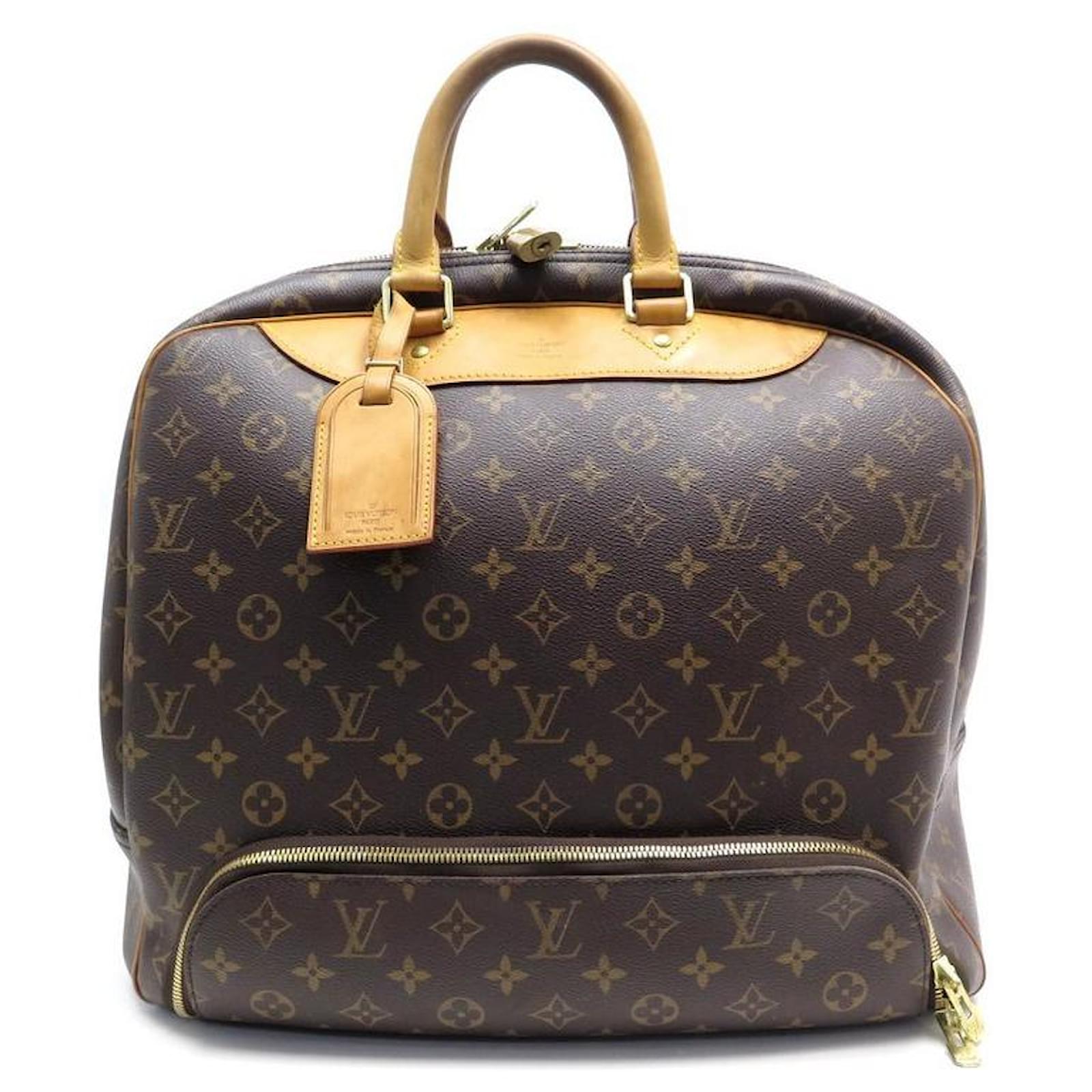 Louis Vuitton Monogram Evasion Bag M41443 Brown Cloth ref.935642