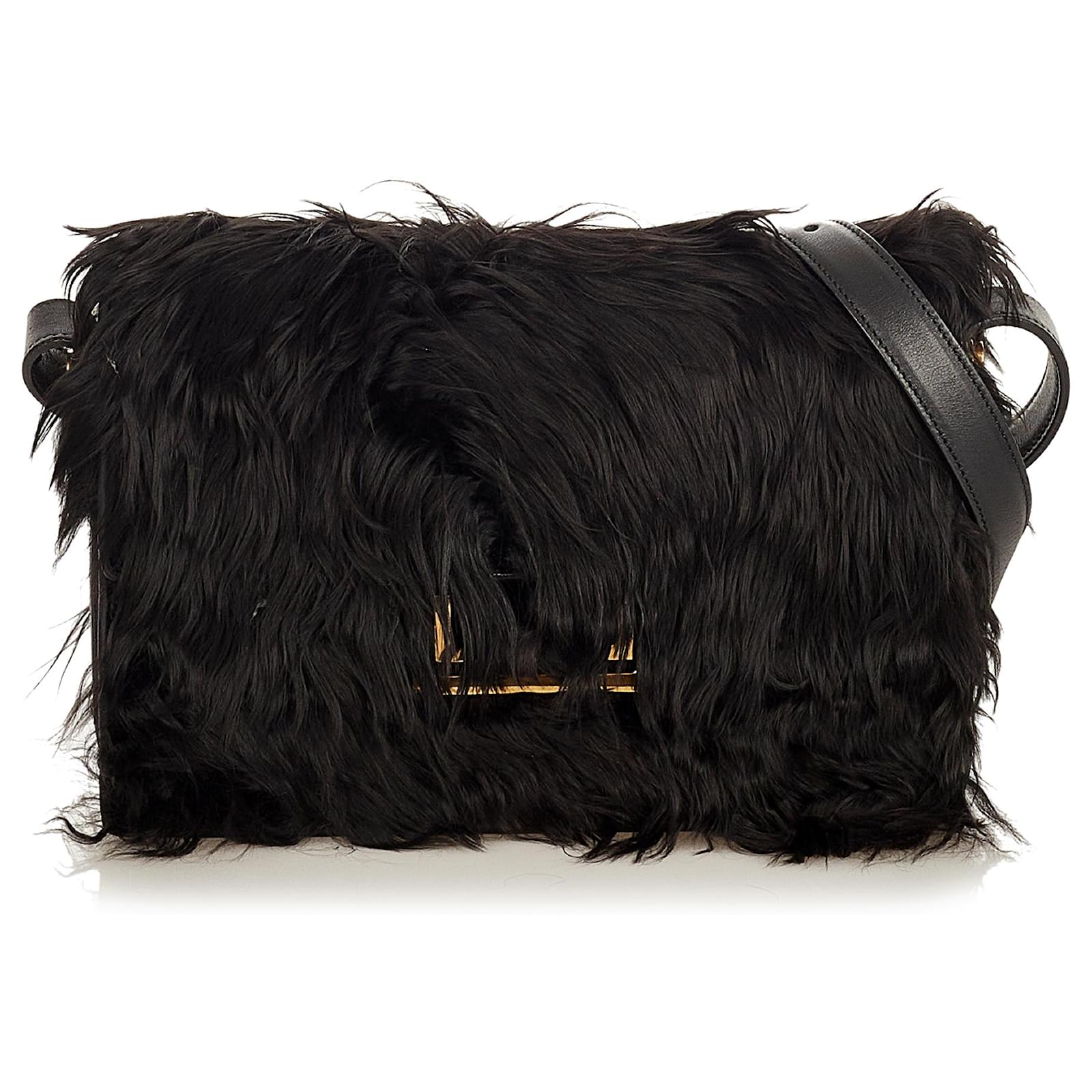 saint laurent shearling bolsa