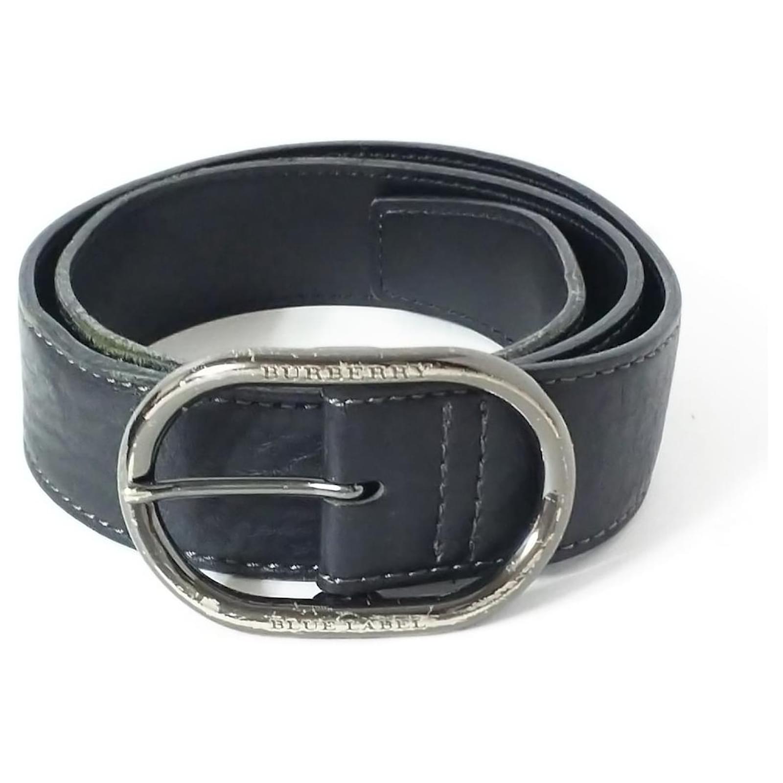 Burberry Belt Black Leather ref.401651 - Joli Closet