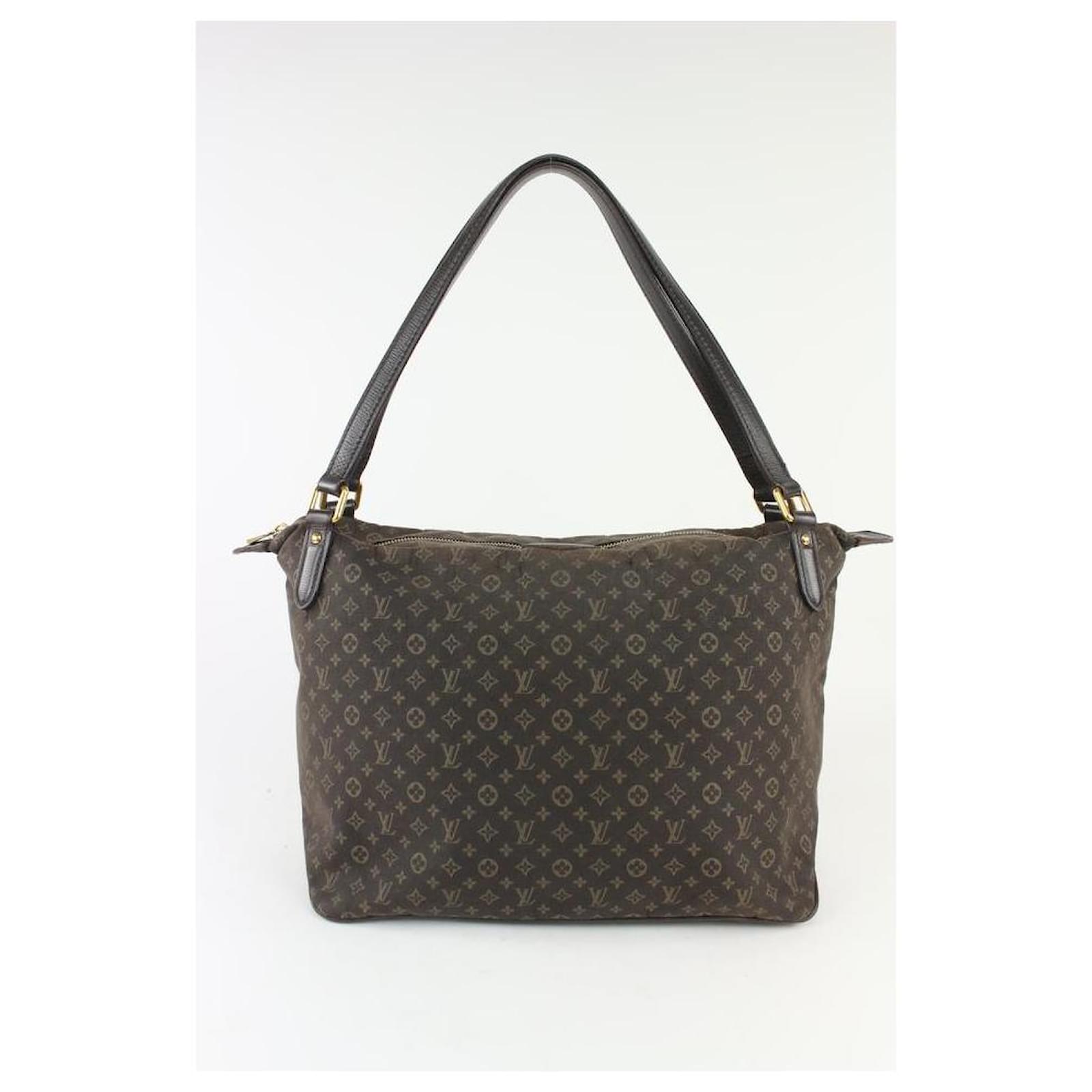 Louis Vuitton Brown Fusain Monogram Mini Lin Idylle Ebene