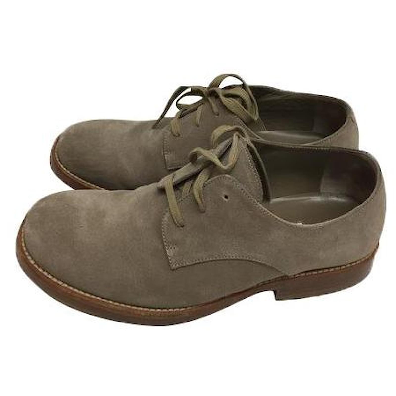 Ann DEMEULEMEESTER Suede Leather Shoes 