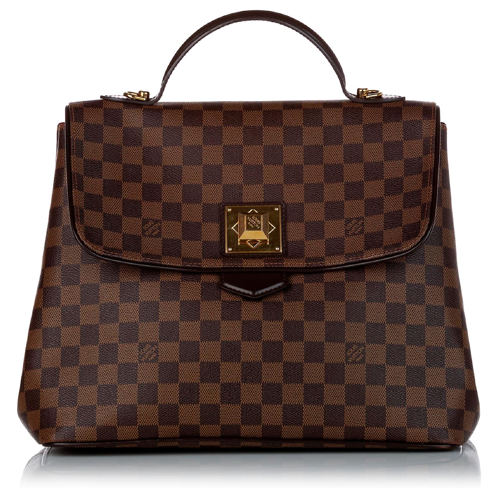 Louis Vuitton Damier Ebene Bergamo GM w/ Strap - Brown Totes