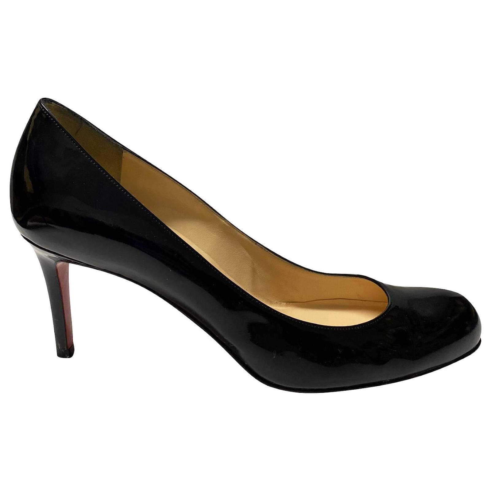 注目の CHRISTIAN ACCESSORIES LOUBOUTIN simple pump70 patent u0026 靴