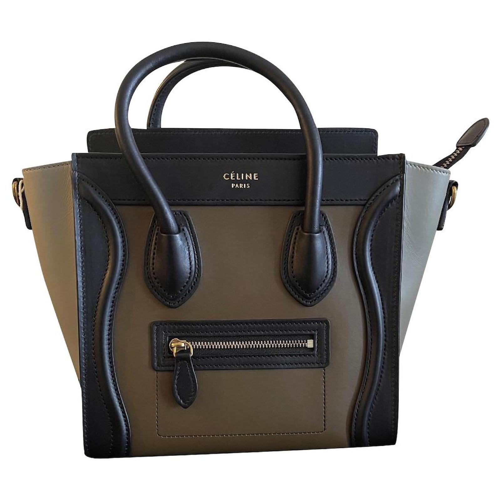 Céline Nano Luggage bag Brown Leather ref.404436 - Joli Closet