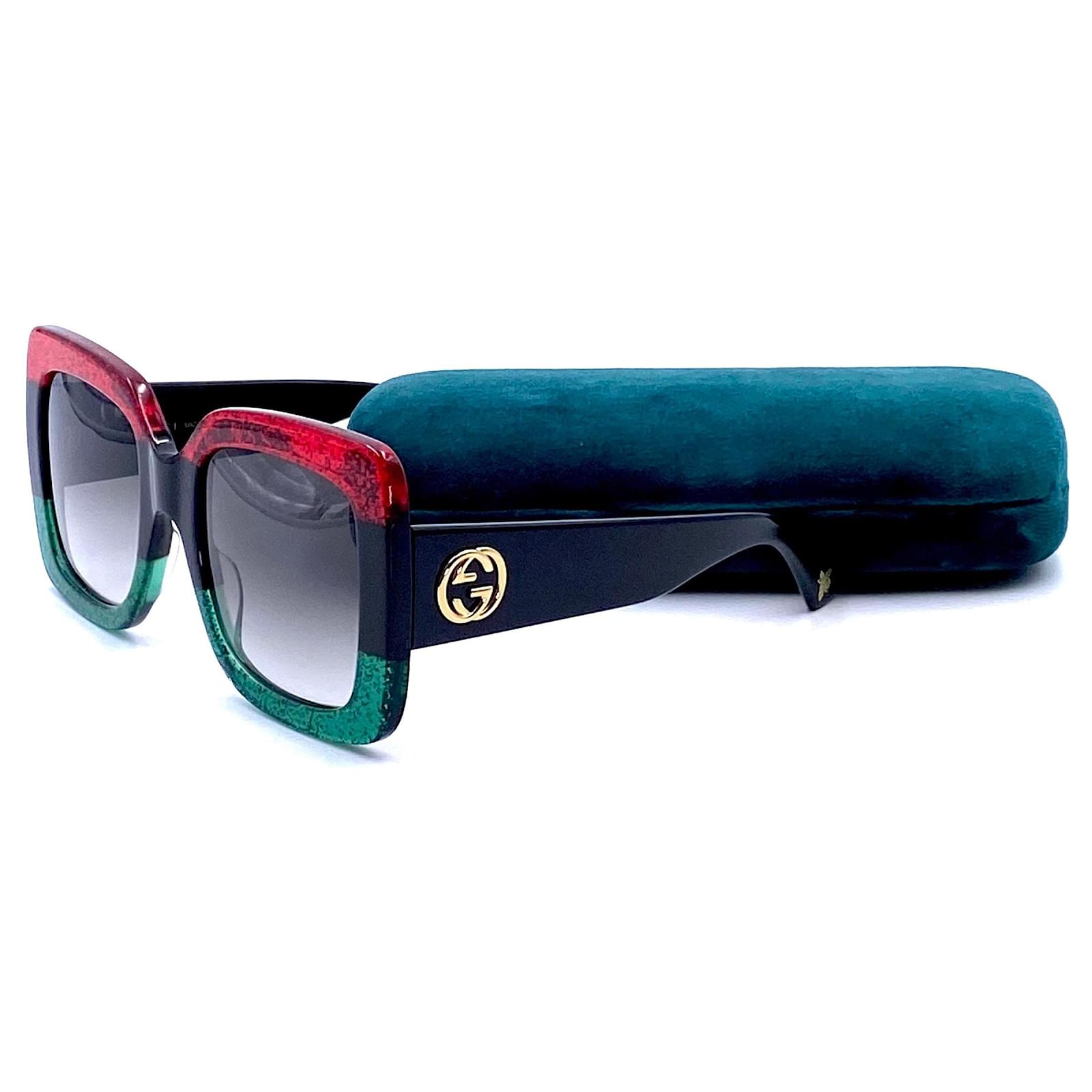 red black and green gucci shades