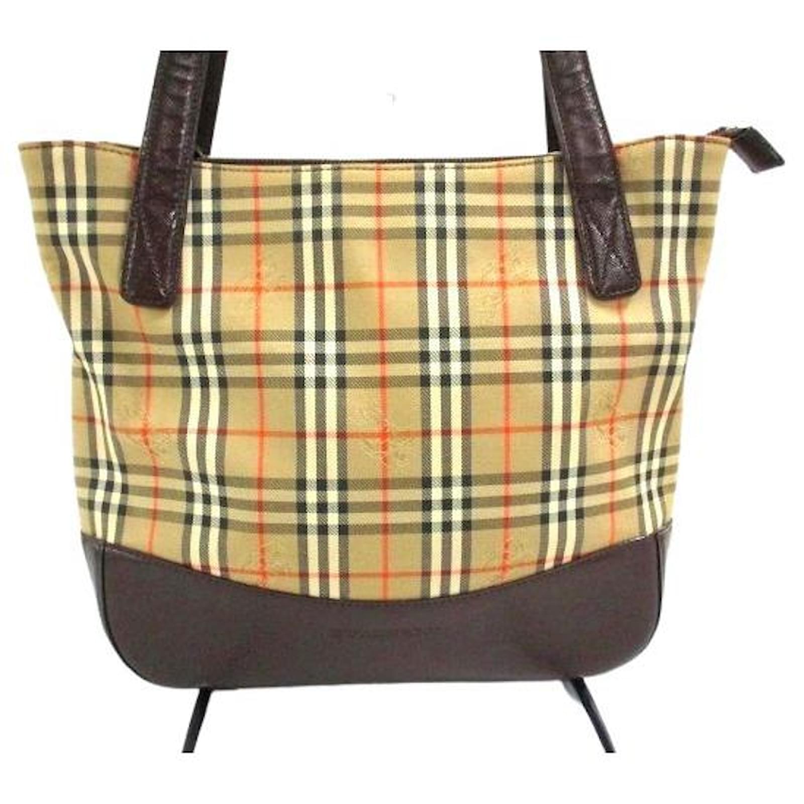 Burberry tote bag Brown Cloth ref.405116 - Joli Closet