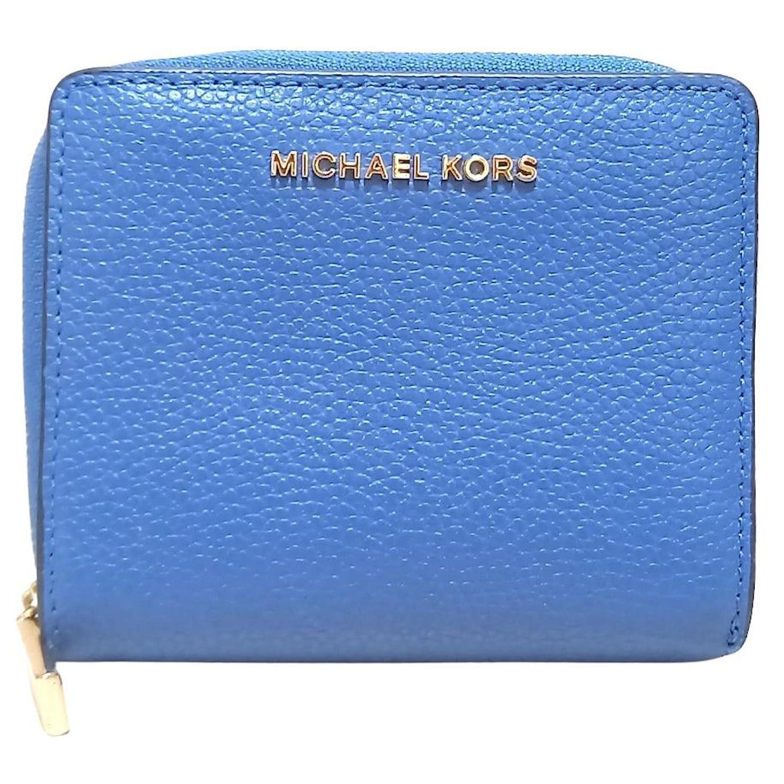 Michael Kors wallet Blue Leather ref.405354 - Joli Closet