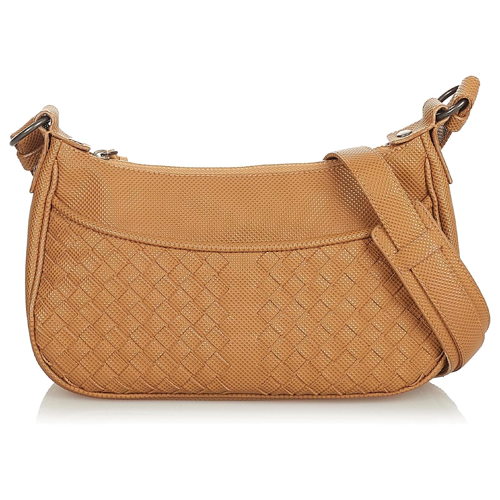 Bottega Veneta Brown Intrecciato Leather Crossbody Bag Pony-style calfskin  ref.420942 - Joli Closet