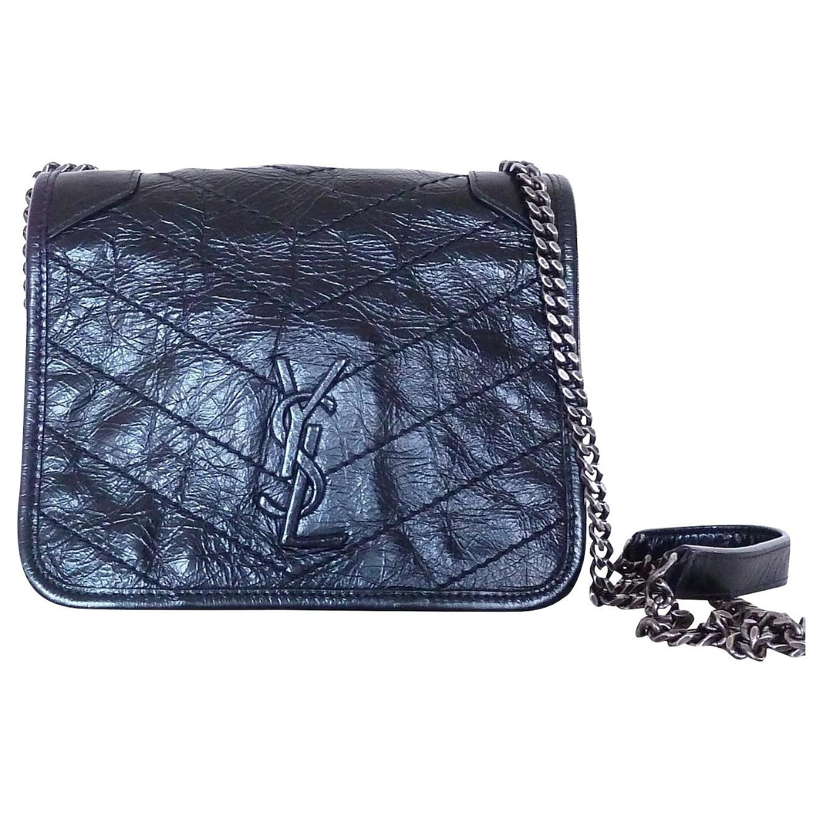 SAINT LAURENT YSL Niki Mini bag Black Leather ref.405859 - Joli Closet