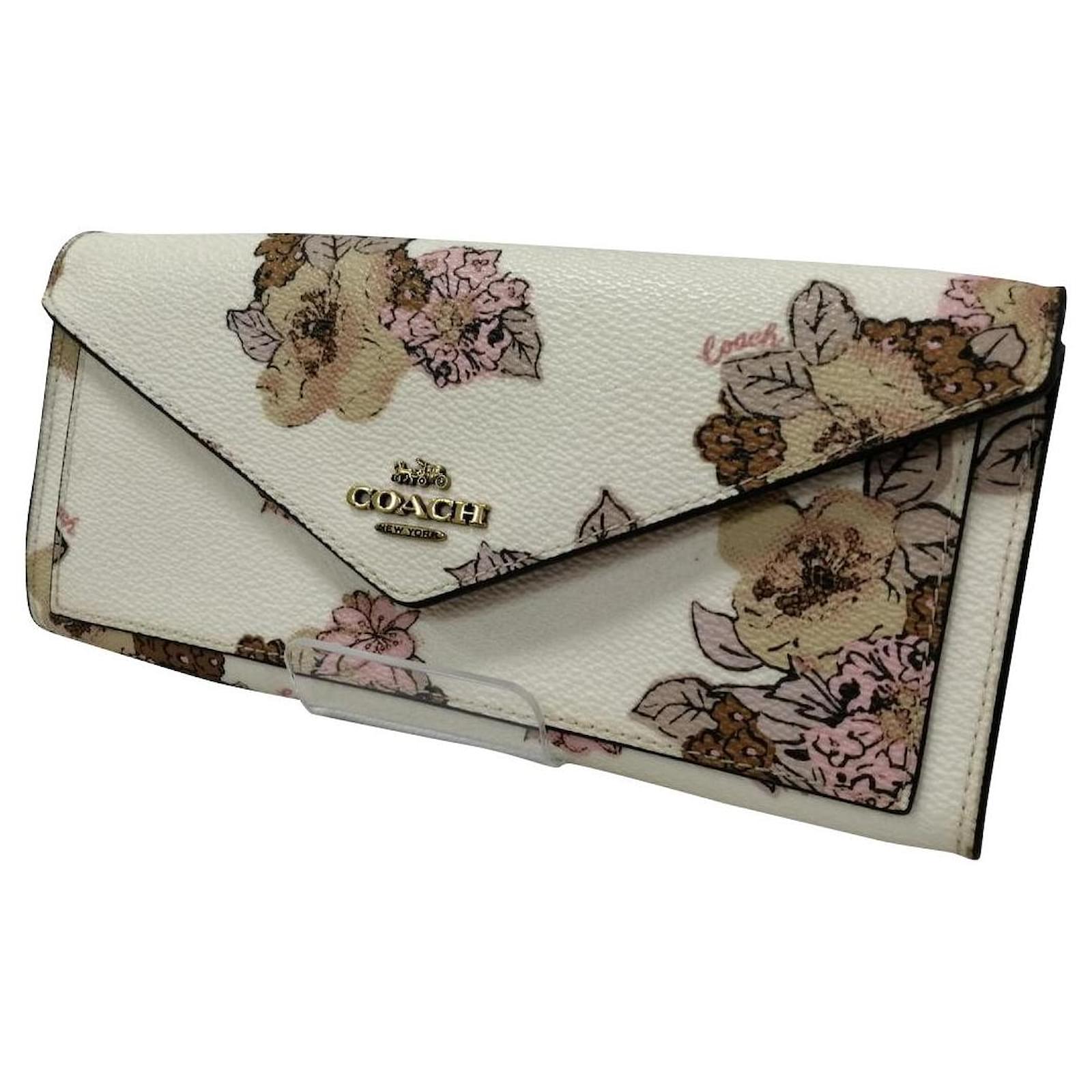 coach floral bouquet wallet