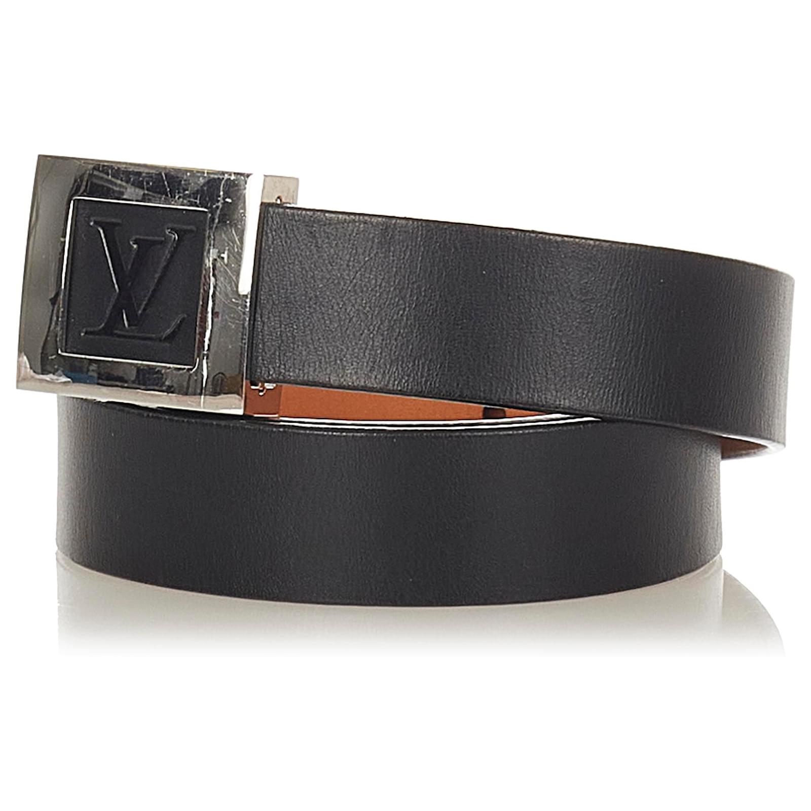 Louis Vuitton Monogram Perforated Leather Belt Black Pony-style calfskin  ref.650267 - Joli Closet