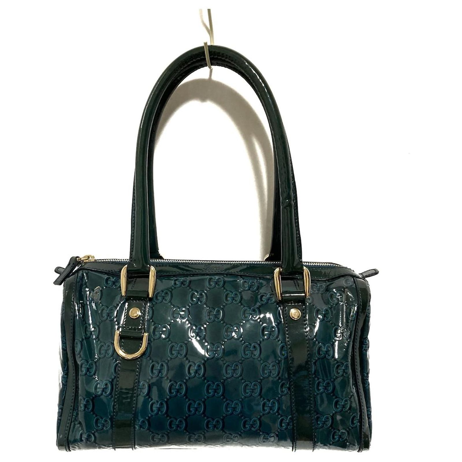 Gucci GG pattern Navy blue Patent leather ref.406559 - Joli Closet