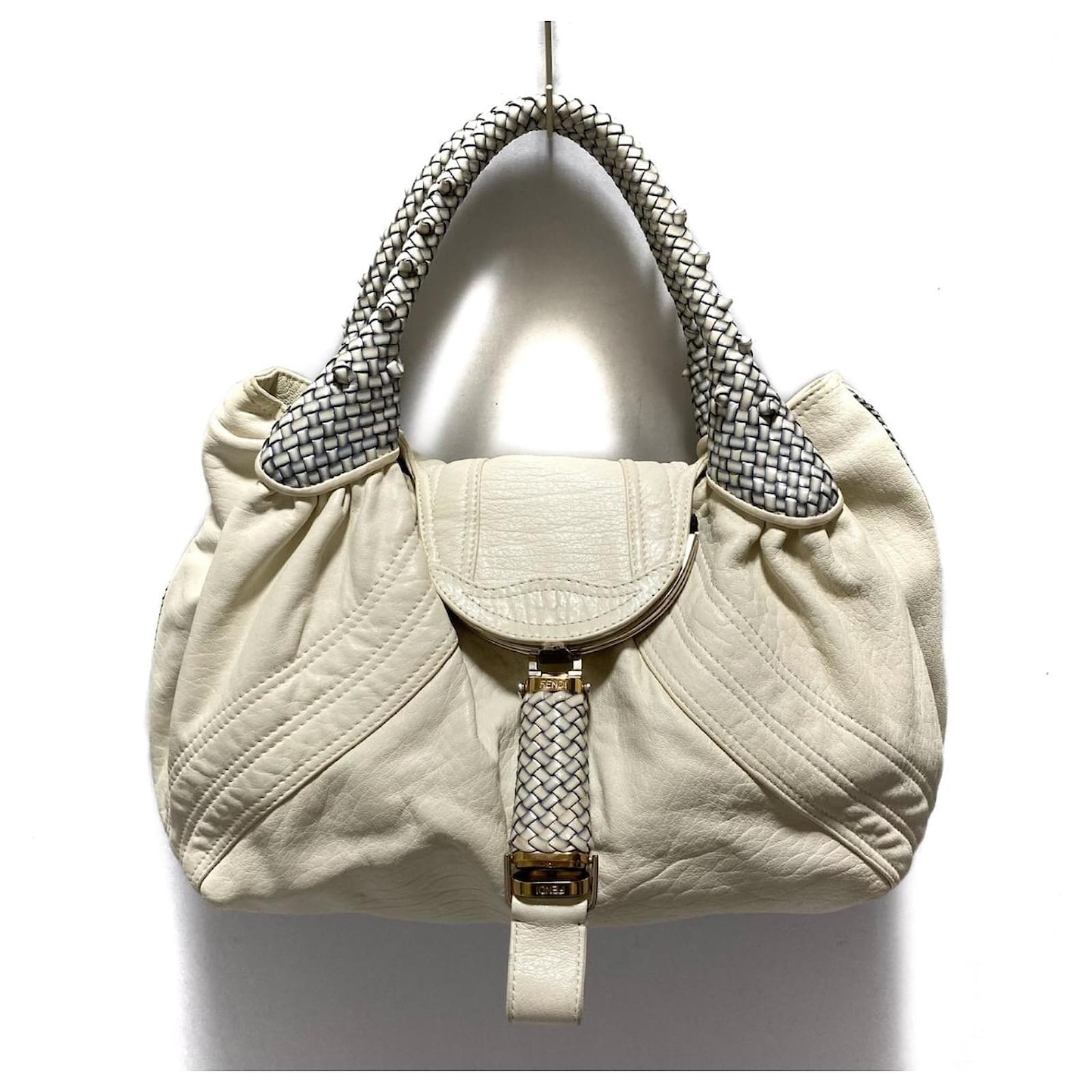 Fendi white discount spy bag