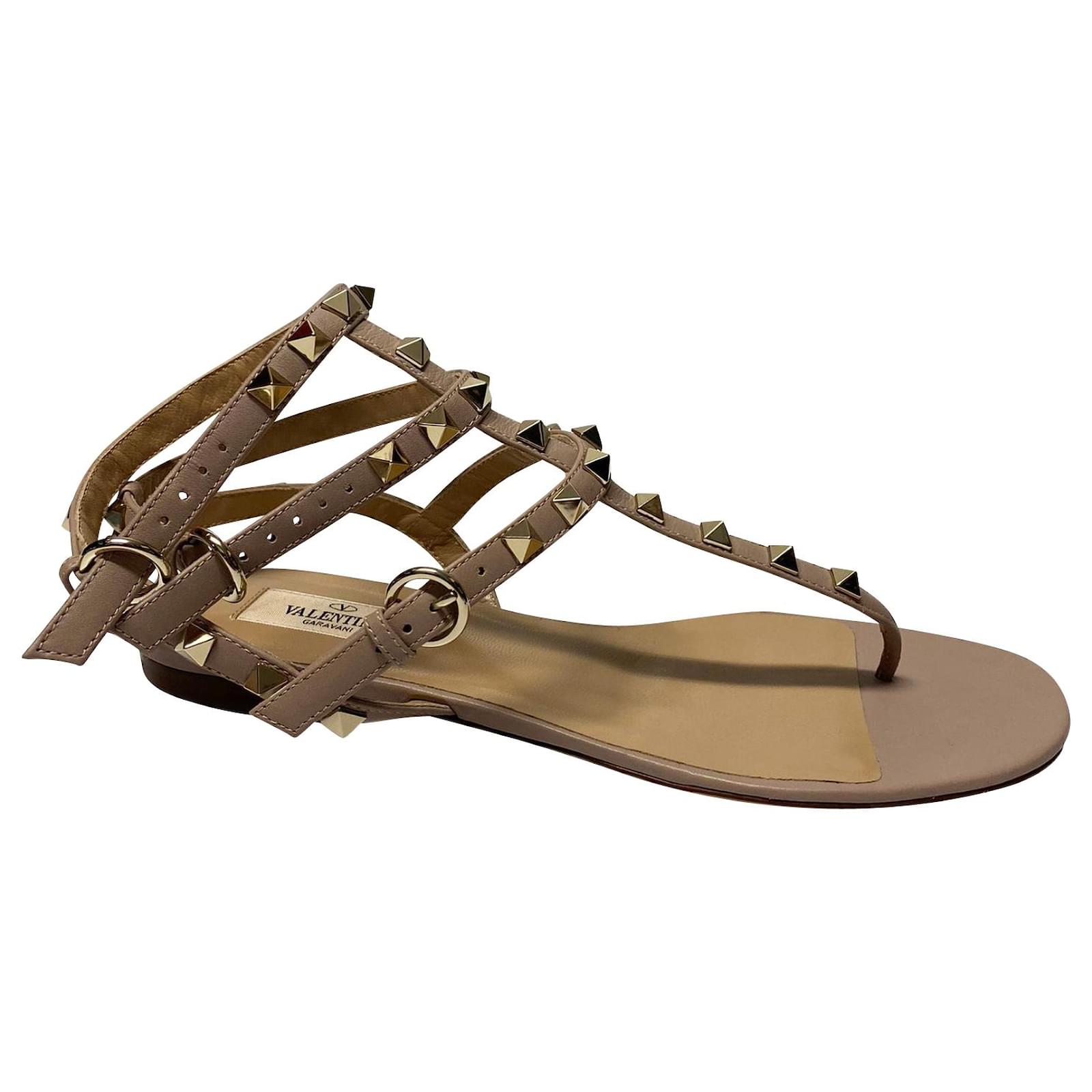 Thong Sandals Valentino Sandalias Rockstud Rubber Slipper For