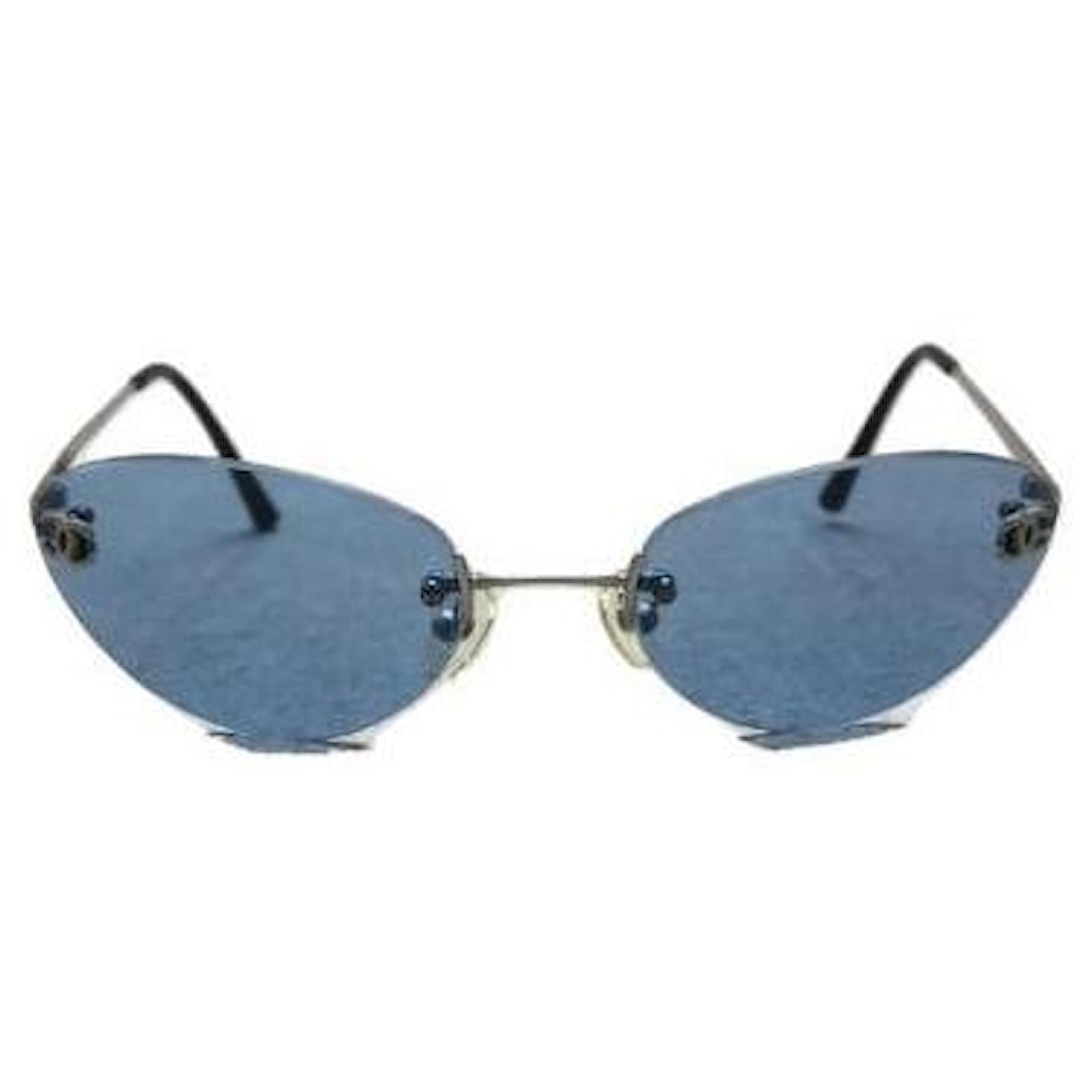 Chanel Sunglasses Blue Plastic ref.407734 - Joli Closet