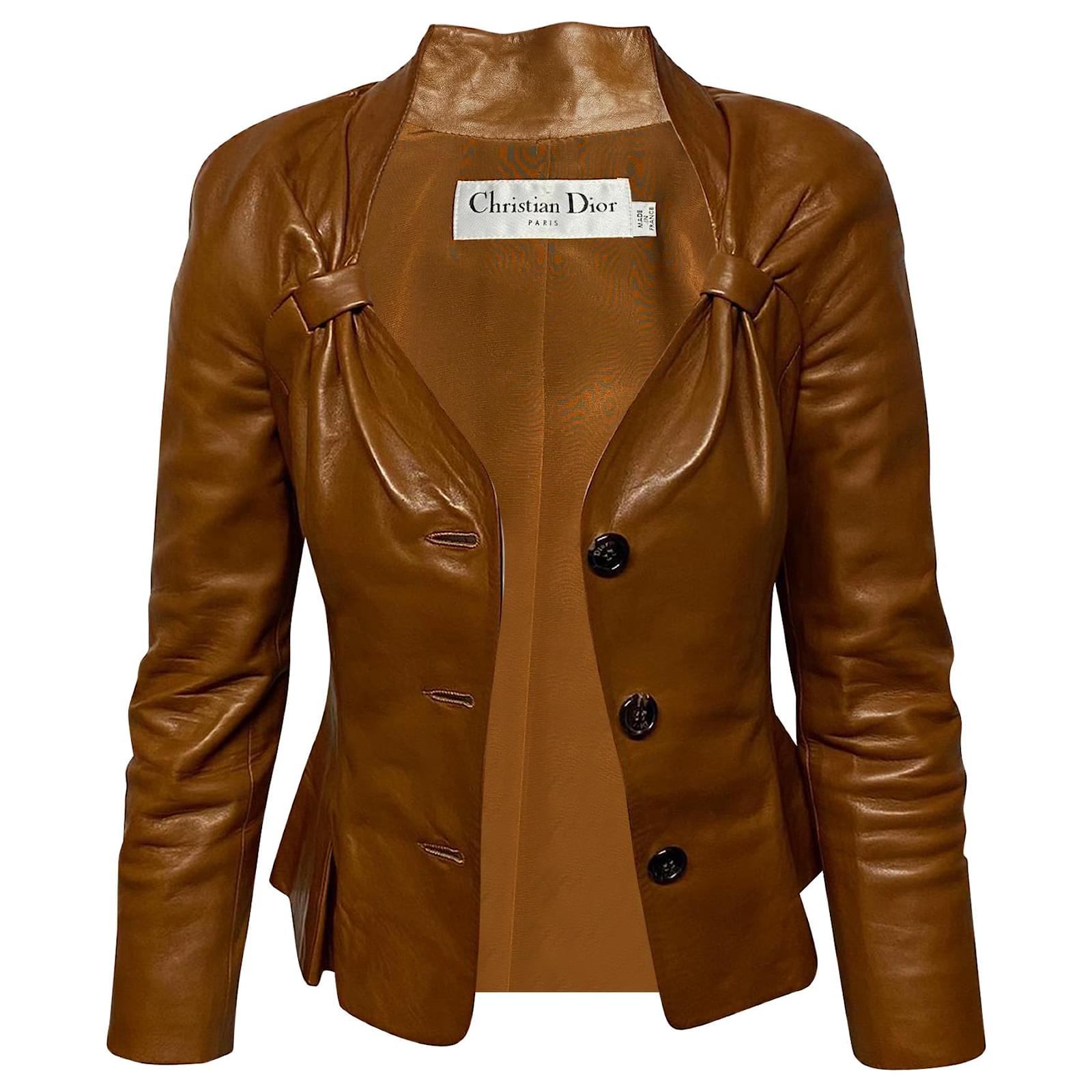 Klassically Kept Dior Leather Jacket size s  Vintage leather jacket