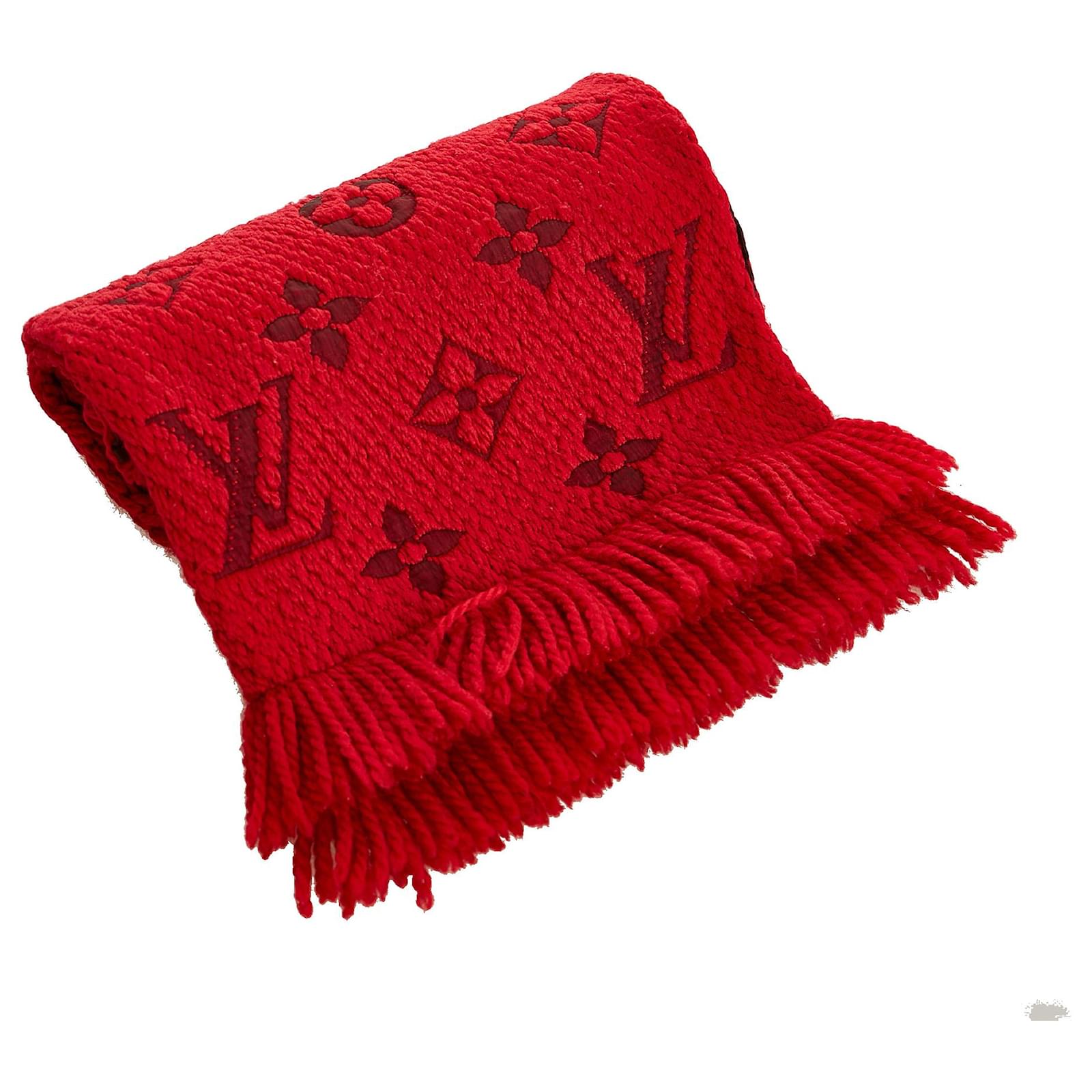 Louis Vuitton Sciarpa Lana Rossa