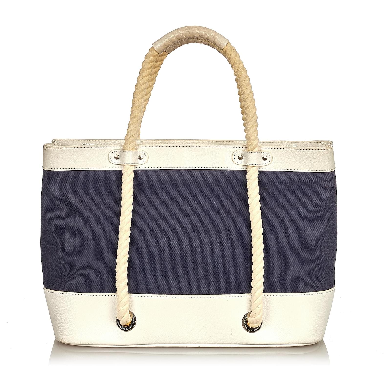 burberry blue tote bag