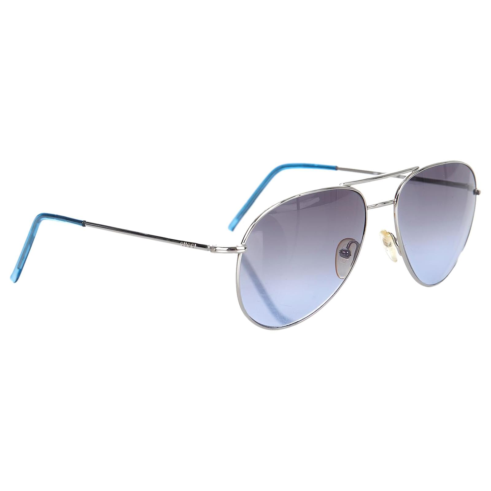 gucci blue tint sunglasses