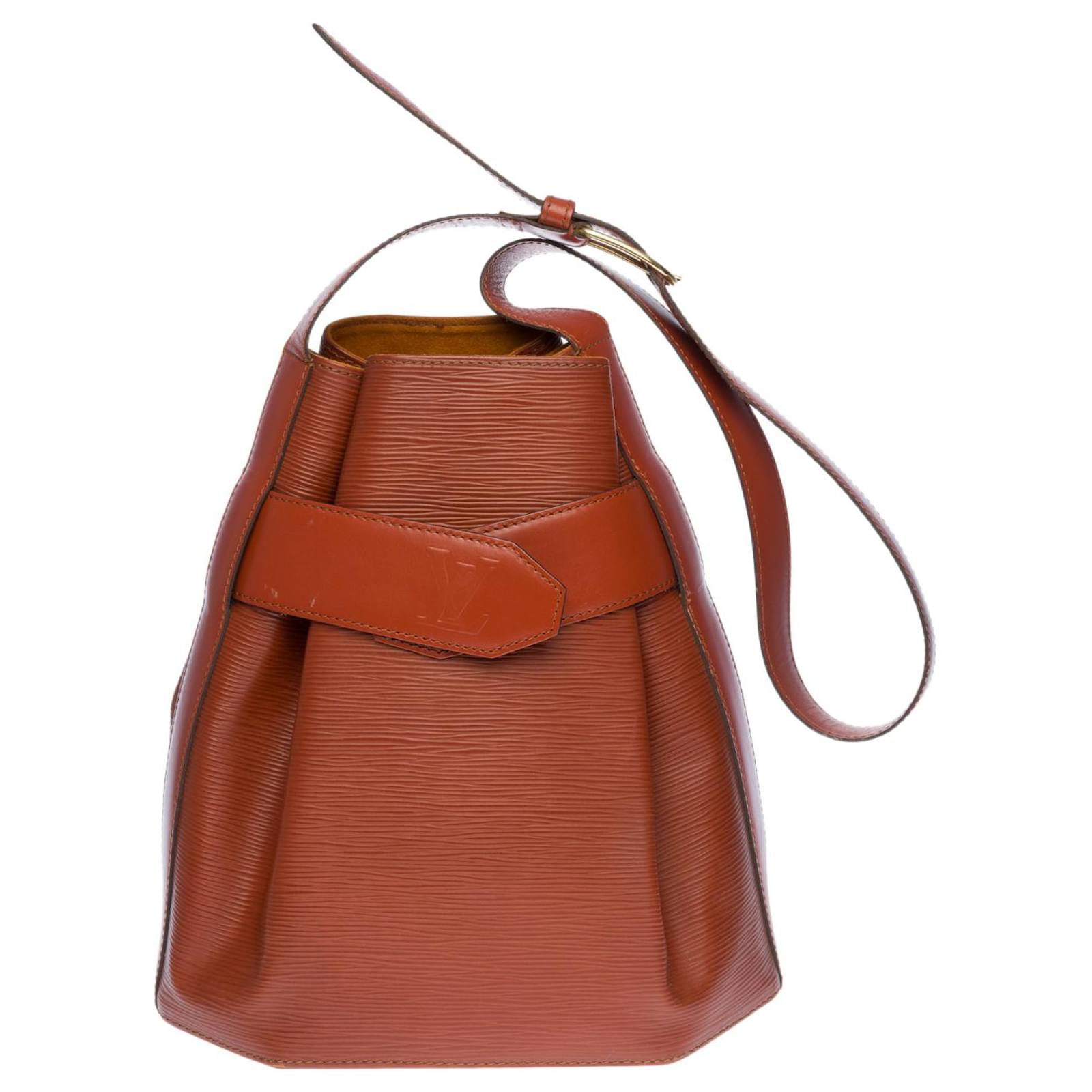 Lovely Louis Vuitton shoulder bag Cognac epi leather shoulder bag