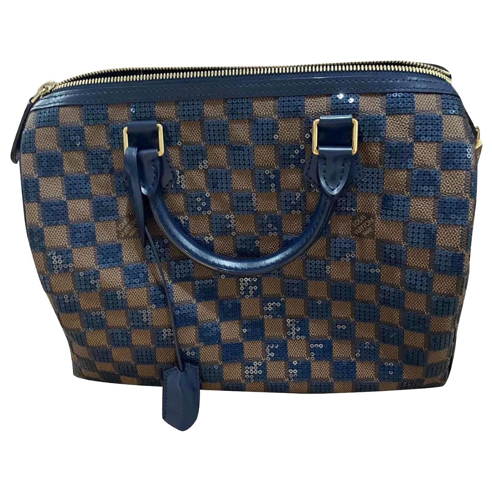 Louis Vuitton Speedy glitter limited edition Brown Leather ref