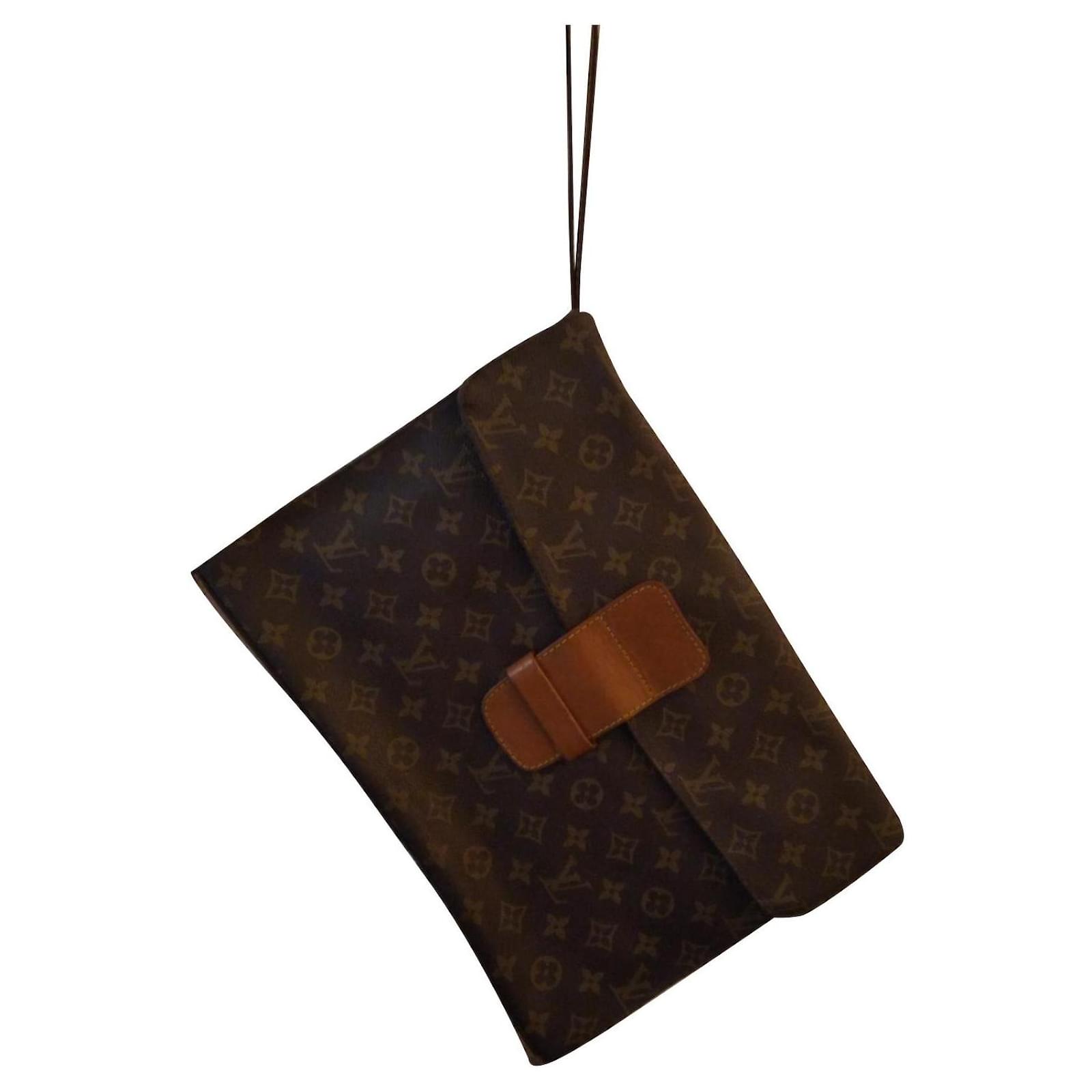 Portadocumenti monogramma vintage Louis Vuitton. Pelle ref.408315 - Joli  Closet