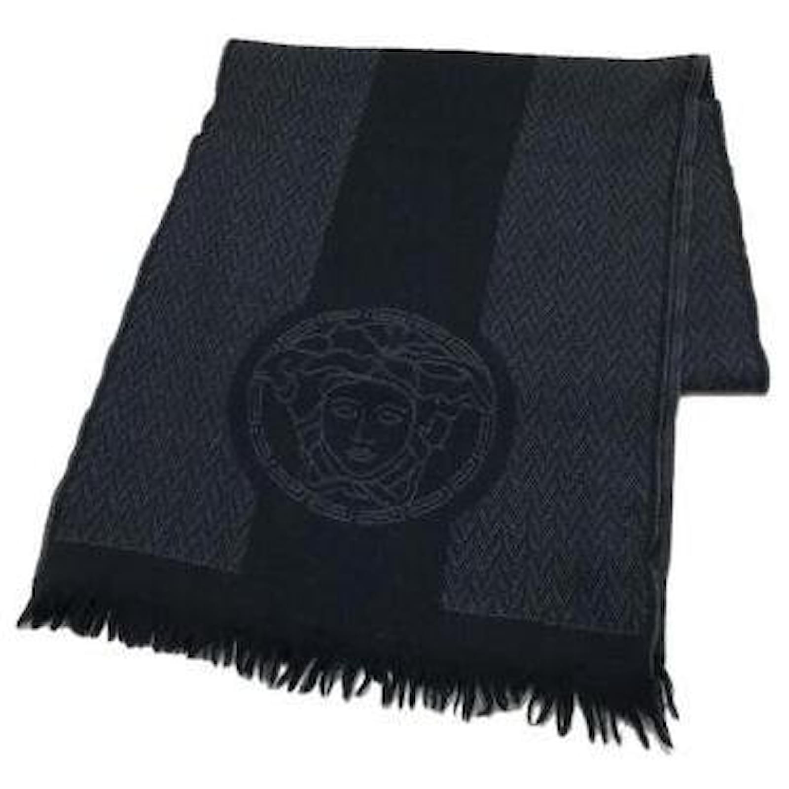 versace scarf black