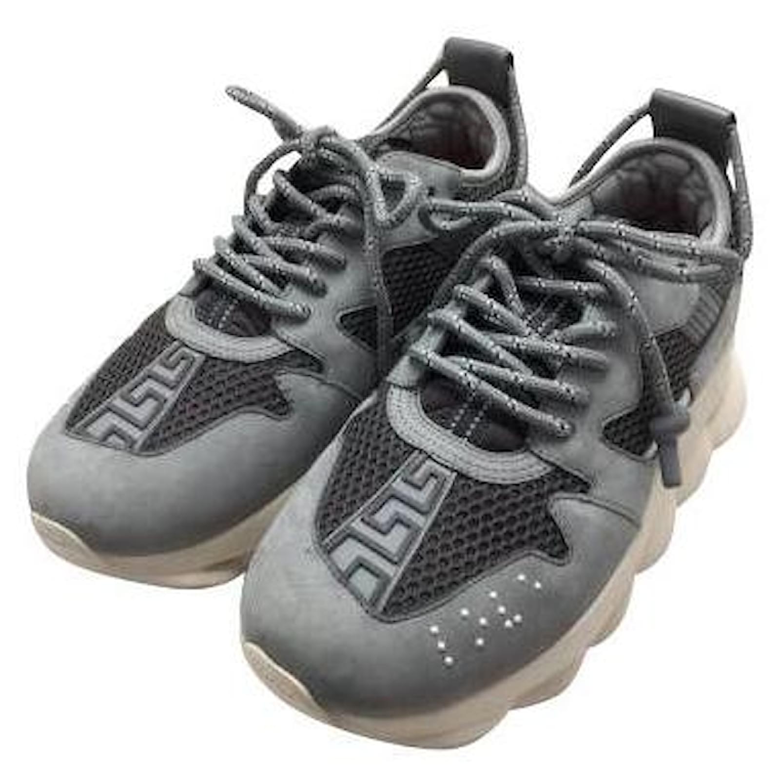 Versace Chain Reaction 2 Sneaker Mushroom Grey