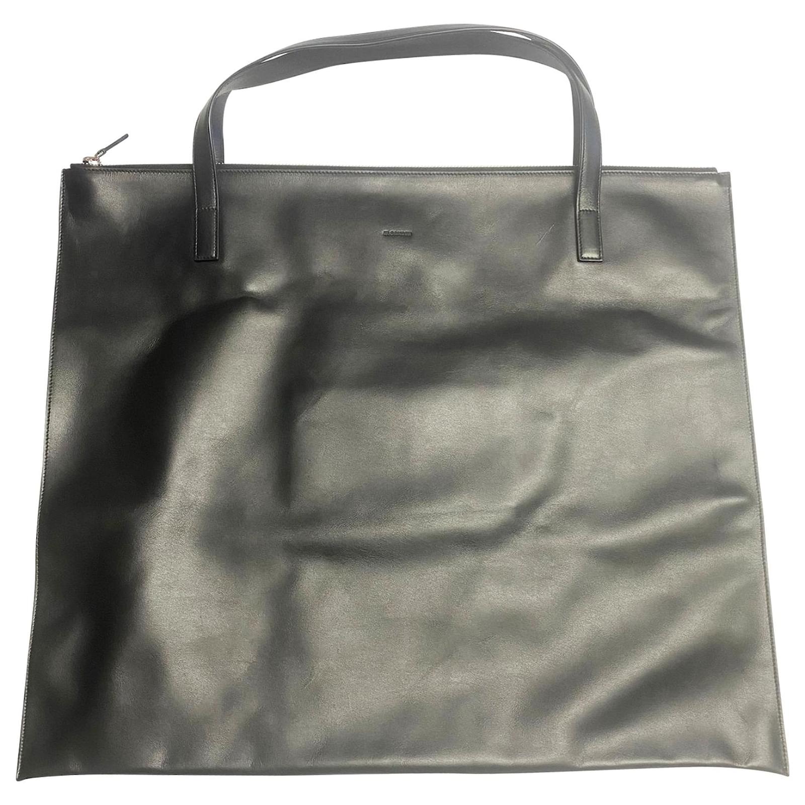 JIL SANDER/leather tote bag/inner logo-