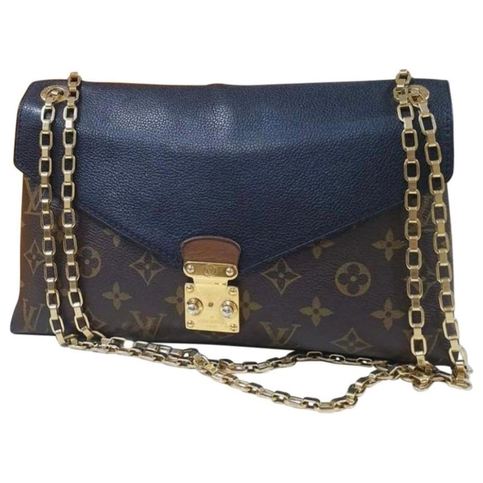 lv black chain purse