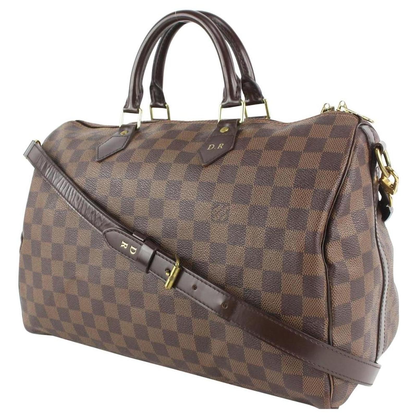 Bolsa Louis Vuitton Speedy Bandouliere 35 Damier Ebene