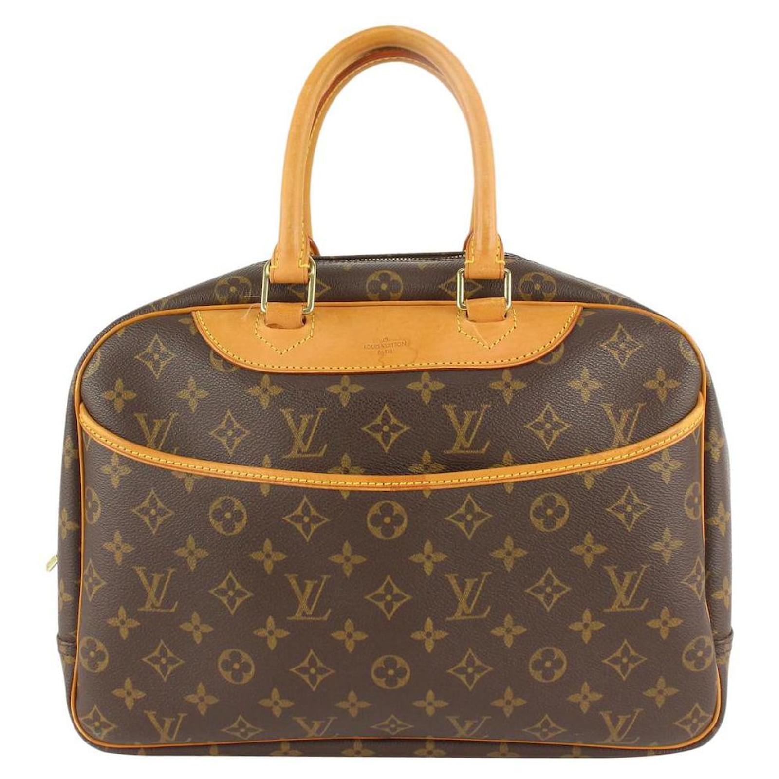 Louis Vuitton Monogram Deauville Bowling Bag Leather ref.409319