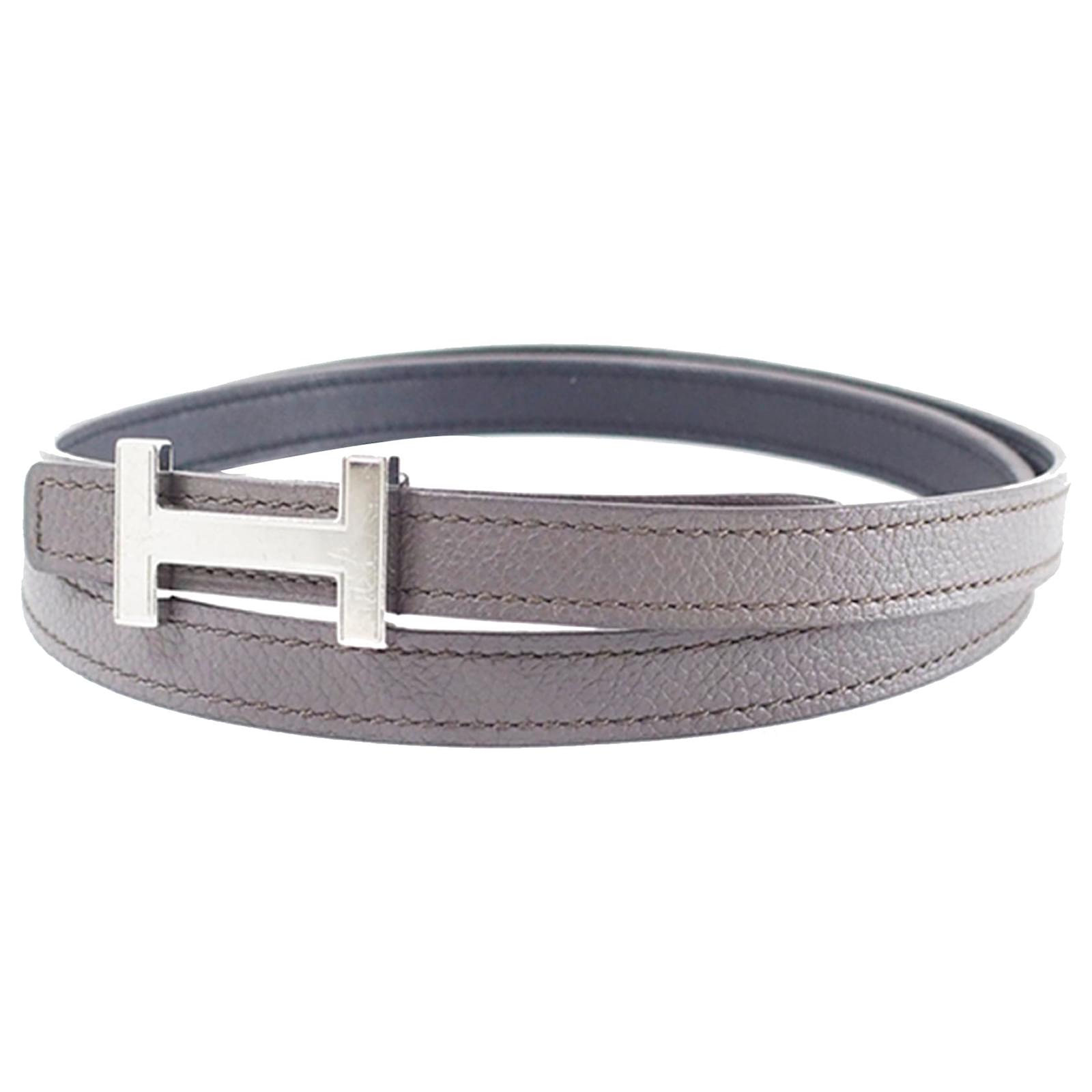 grey hermes belt