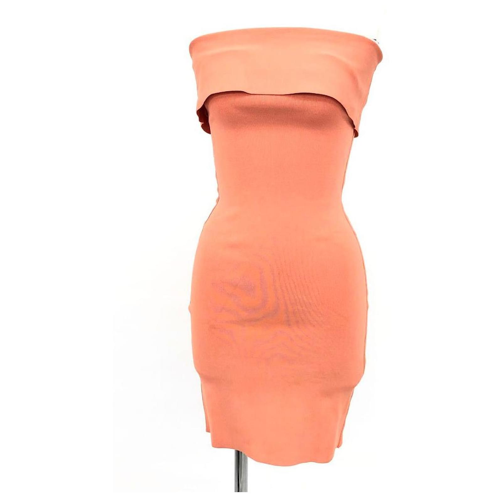 Alexander Wang Dresses Orange Cotton ref.409673 - Joli Closet