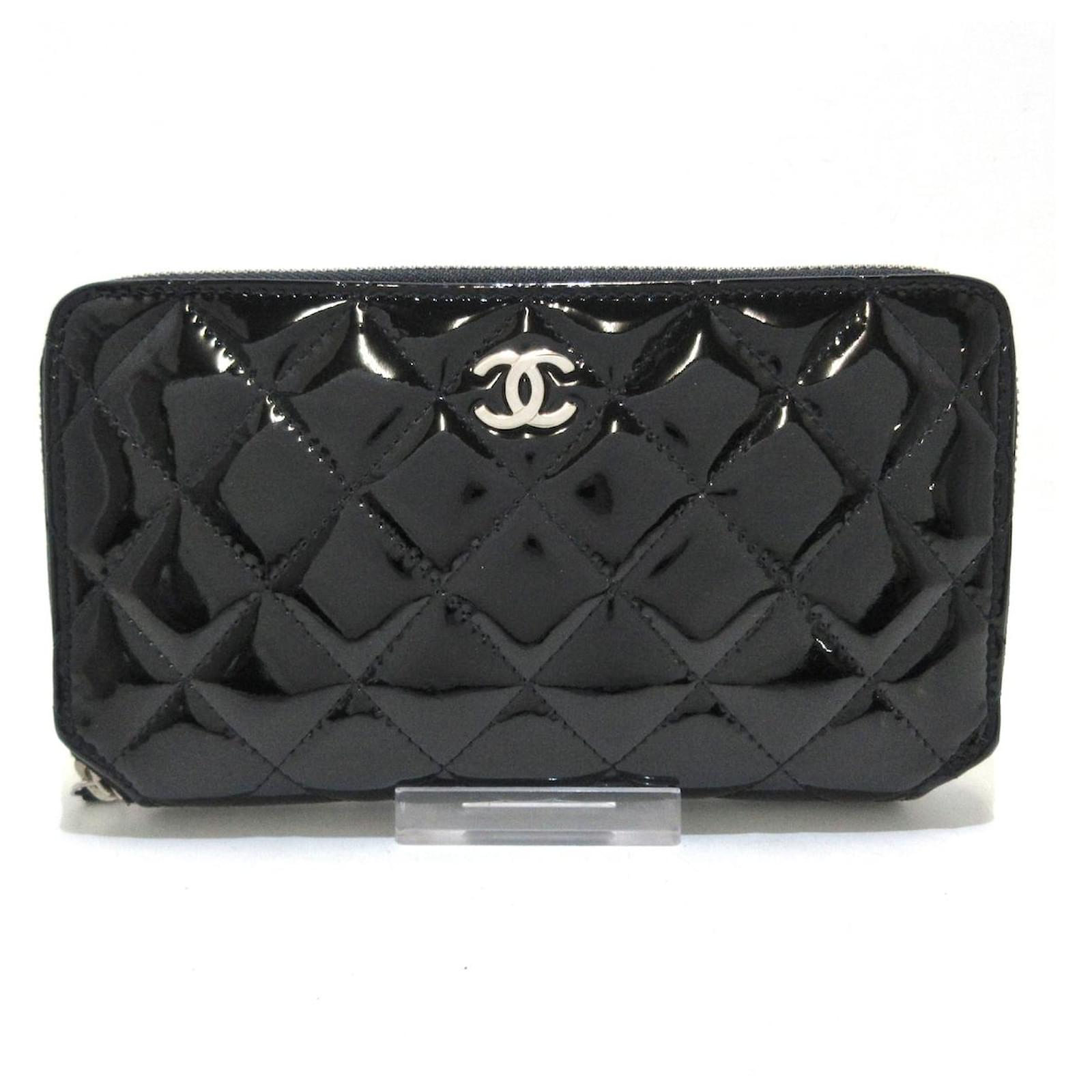 Chanel wallet Black Patent leather ref.409868 Joli Closet