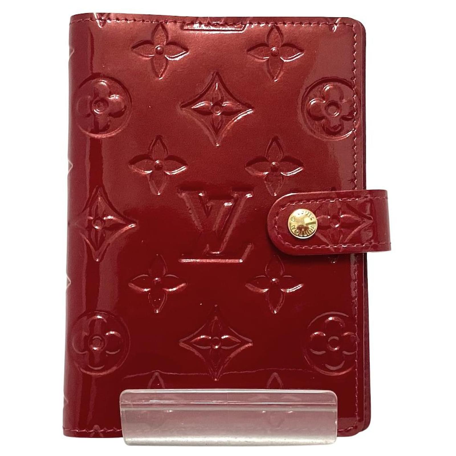 Louis Vuitton Red Vernis Agenda PM Leather Patent leather ref