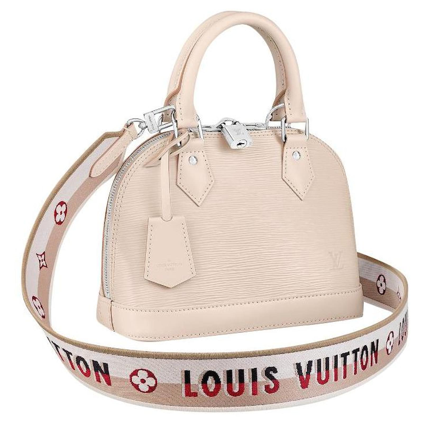 LOUIS VUITTON EPI LEATHER ALMA BB WHITE QUAERZ – Caroline's Fashion Luxuries