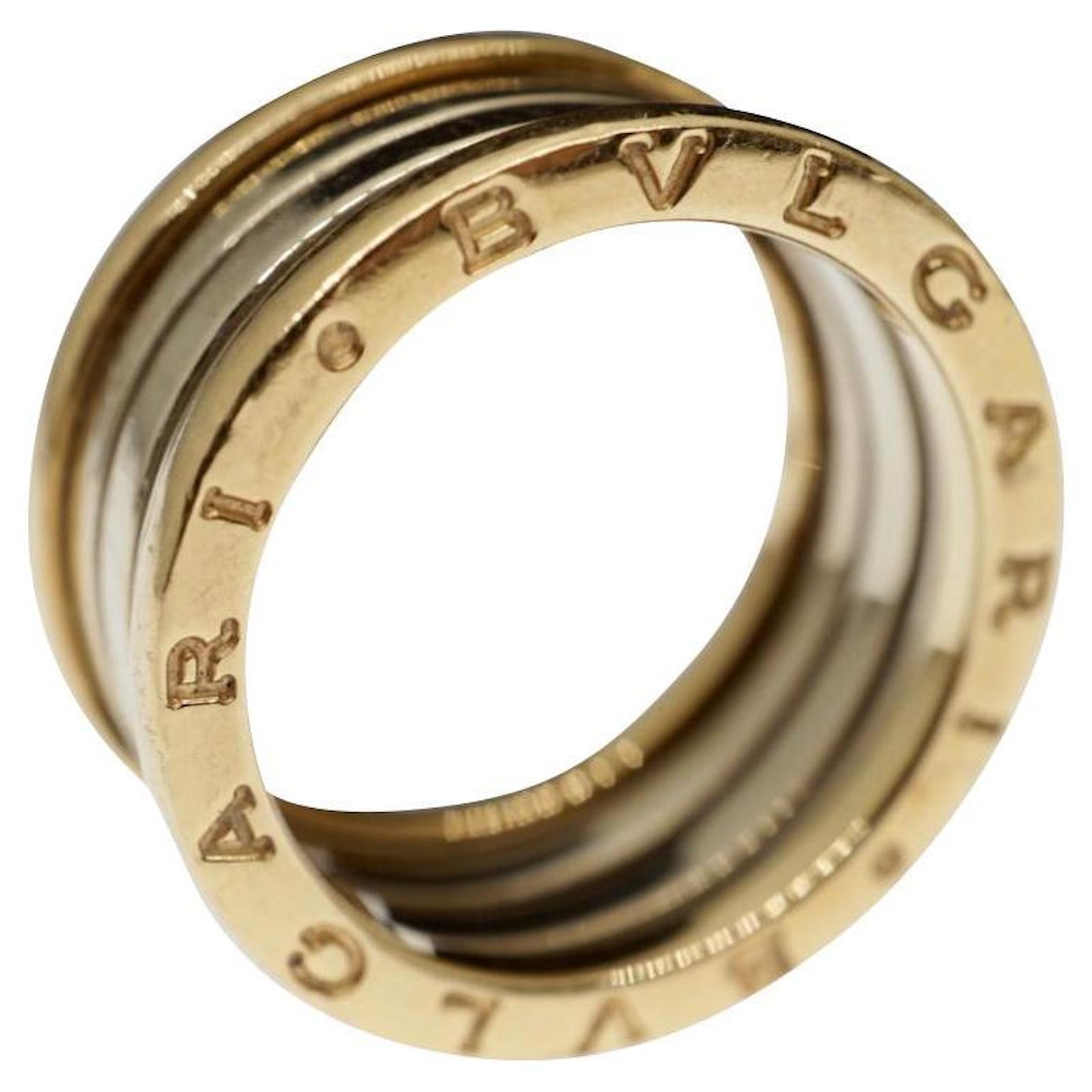 Bulgari Bvlgari B.Zero1 5-Band 18k Yellow Gold Band Ring Size 57