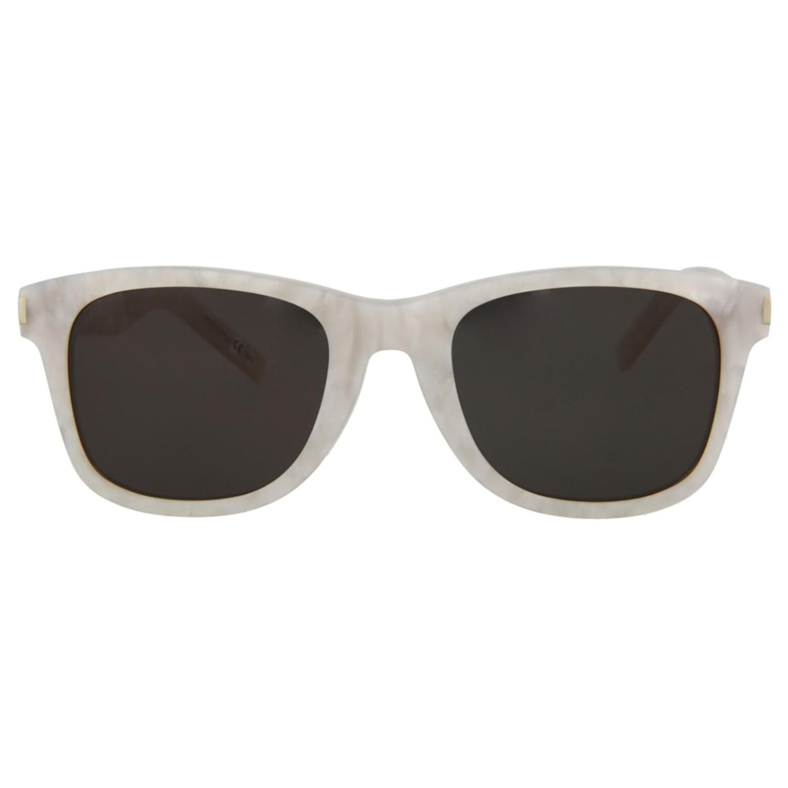 Saint Laurent Square/Rectangle Sunglasses White ref.410091 Joli Closet