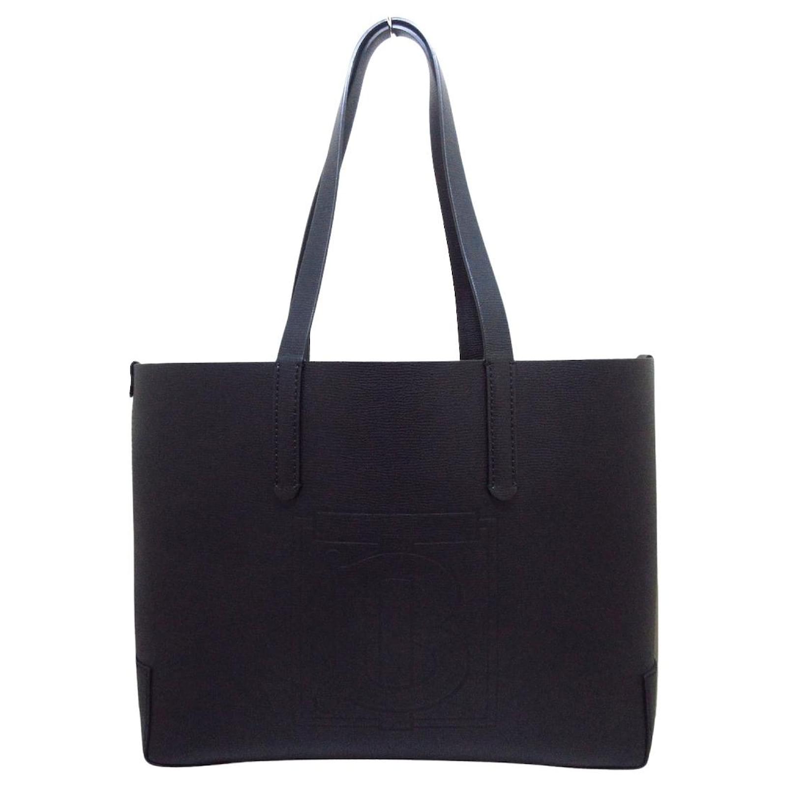 Burberry tote bag Black Leather ref.410433 - Joli Closet