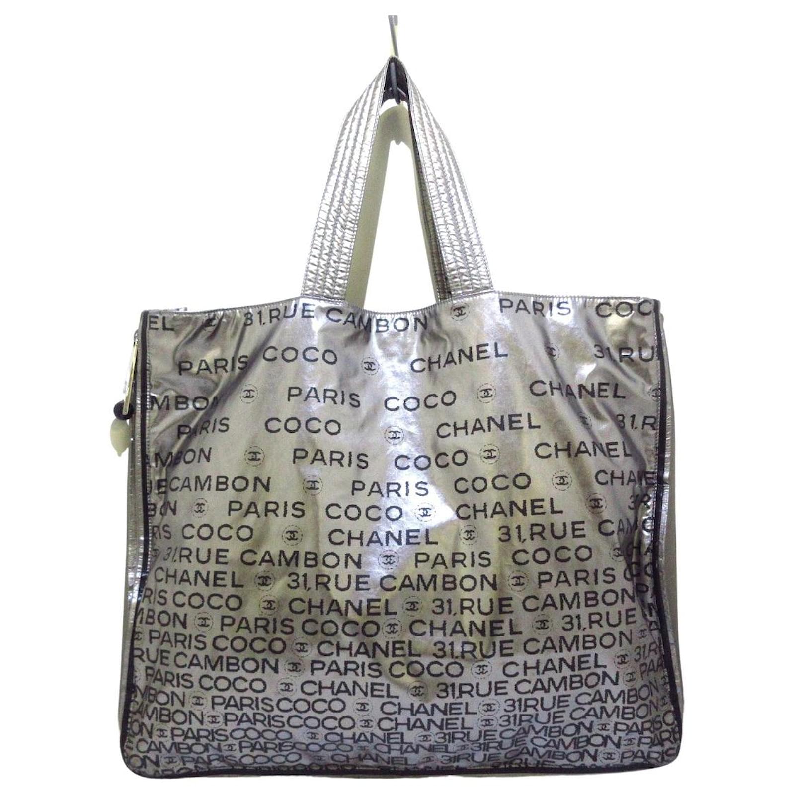 Chanel tote bag Silvery Polyester ref.410760 - Joli Closet